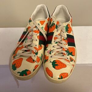 Gucci Strawberry Ace Sneakers Size EU39.5